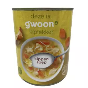 Gwoon chicken soup in tin