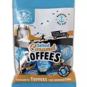 Walkers salted caramel toffees 150g