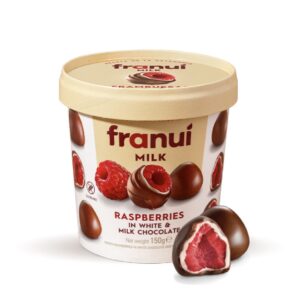 Franui milk  raspberry in white and milk chocolate (frozen,only collected) (Copy)
